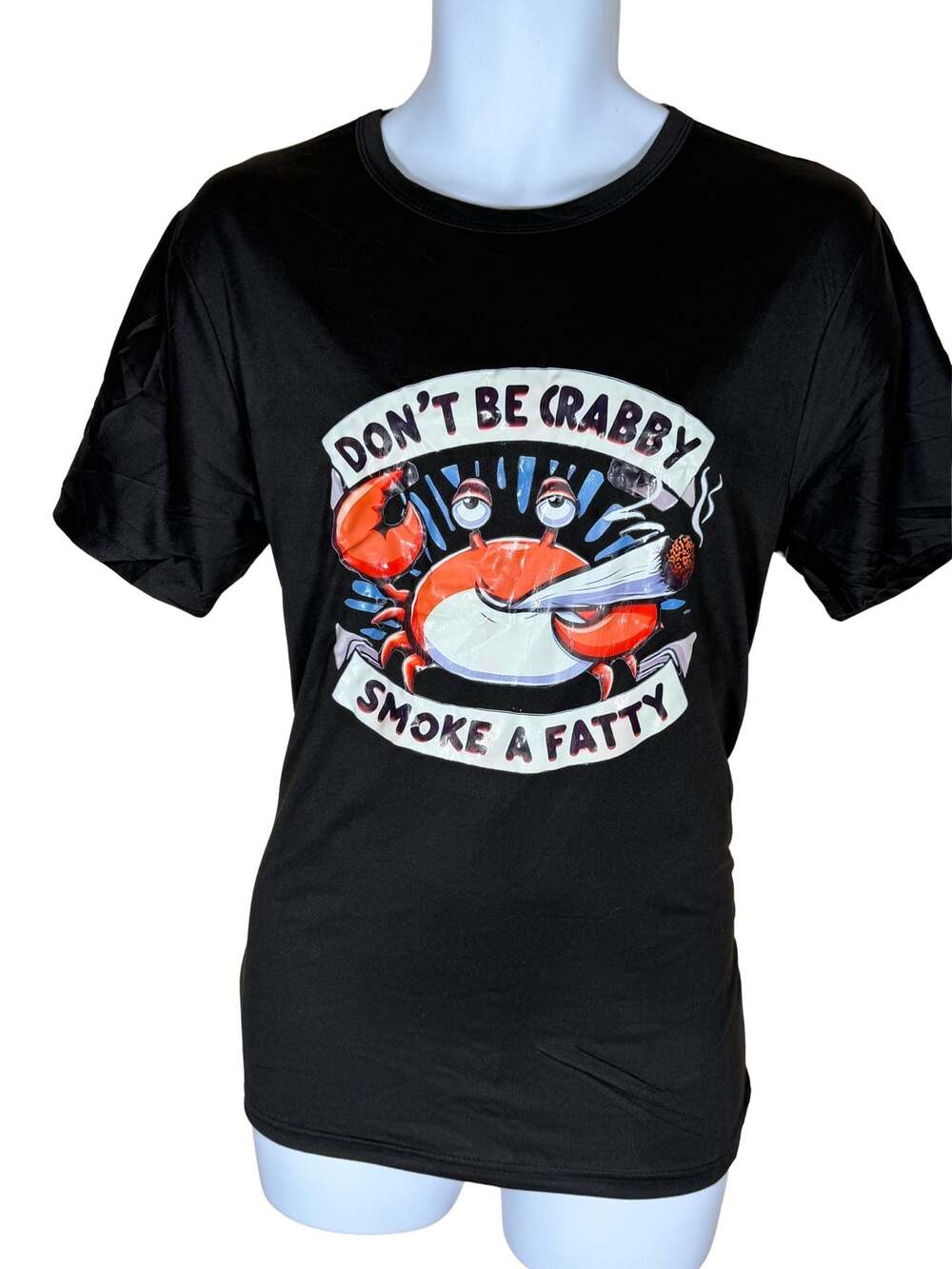 Don't Be Crabby Smoke A Fatty Black Shirt